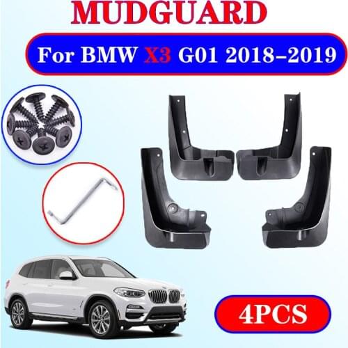 4 PCS For BMW X3 G01 2018~2019 Front Rear Car Mudguard Mudflap Fender Mud Guard Flaps Splash Flap Mudguards Accessories