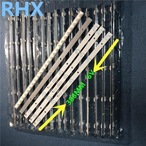6V 388MM 100% New 60pcs Philco 40" TV led backlight bar 400S8606X8-A0035 E34036 40S-4-10 1.00.1.388015S01R V1 94V-O