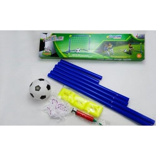 67JC Indoor Outdoor Mini Children Football Soccer Goal Post Net Supplies with Ball Pump Kids Football Sport Toy Set
