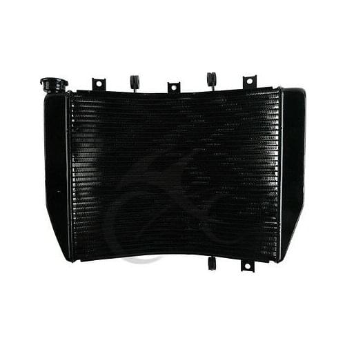 Motorcycle Aluminum Radiator Cooler For Kawasaki Ninja ZX6R ZX-6R ZX636 ZX6RR ZX600 05-06 2005-2006