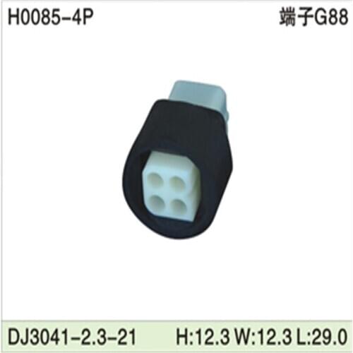 Free shipping 500pcs DJ3041-2.3-21 4Pin 2.3mm AMP Car Electrical Wire Connectors for VW,BMW,Audi,Toyota,NISSAN AND other