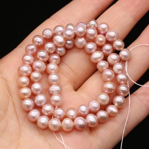 5/6/7mm Natural Pearl Beads Grade AA Round High Quality Scattered Pearl Bead for Fashion Jewelry Making Necklace Bracelet Gift