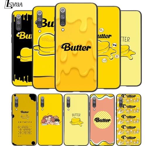 Butter Yellow Korea Soft TPU For Xiaomi Mi 11i 11 10T 10 9T 9 A3 8 Lite CC9 SE Note10 Lite Ultra Pro Black Phone Case