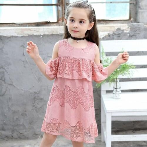 2-10 year girls summer dress cotton lining strapless floral Splicing fashion princess dresses Korean childrens quality clothing