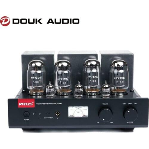 Douk audio Hi-end Bluetooth Stereo Integrated KT88 Push-Pull Vacuum Tube Amplifier HiFi Headphone Amp
