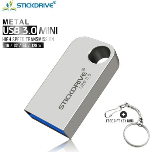 Super mini metal USB 3.0 pendrive16GB 32GB 64GB 128GB pen drive Memory Drive Flash high speed USB 3.0 Stick