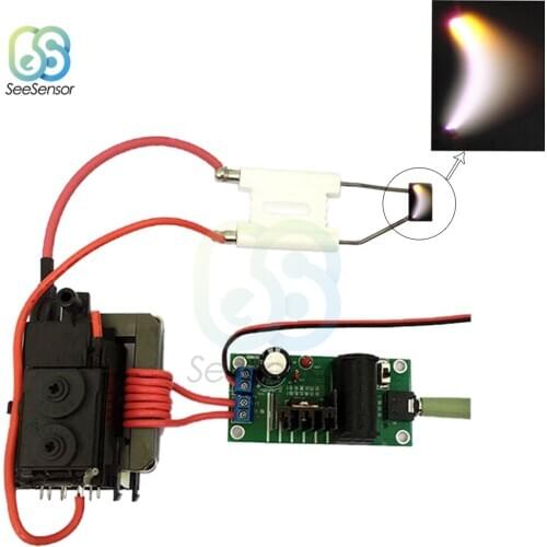 DC12V 5A 60W 20KV High Voltage Generator ZVS Tesla Coil Booster Driver Board Plasma Music Arc Speaker Kits DIY Kit