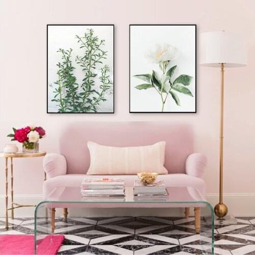 And Prints Canvas Painting Wall Pictures Home Decor Palm Plants Nordic Poster Leaf Flowers Quotes Nature Wall Art Print Posters