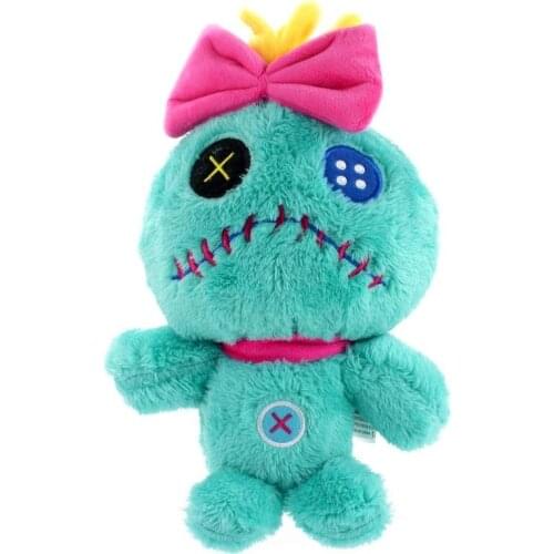 30cm Scrump Stuffed Toy Anime Cute Soft Lilo and Stitch Plush Angel with Robe Toy Doll For Children Gift