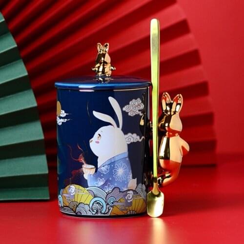 350ml Nordic Mugs Coffee Cups Ceramic Nordic Style Office Gold Handle Mug Household Milk Tea Coffee Cup Drinkware