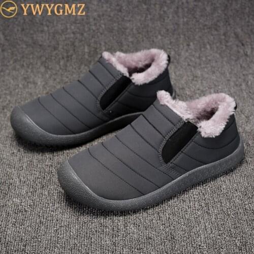 Size 35-48 Women Winter Shoes Men Low Boots Waterproof Non-slip Snow Shoes for Adult Zapatos De Mujer Flat Shoes