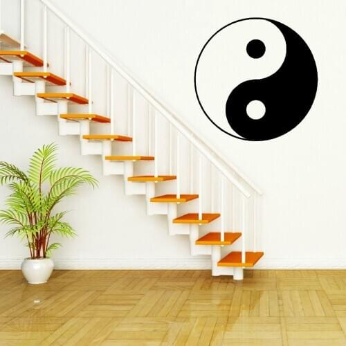 Chinese Kung fu Tai Chi YIN YANG SYMBOL WALL ART ROOM STICKER VINYL DECAL sticker Wallpaper Mural C13-23