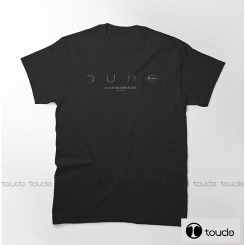 New Dune Fear Is The Mind Killer New Arrived Summer Rock Music Band T-Shirts 100% Cotton Mens Pattern T Shirt