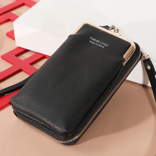 New Women Small Crossbody Bags Large Capacity PU Leather Shoulder Bags Fashion Handbags For Women Bolsas Ladies Phone Purses