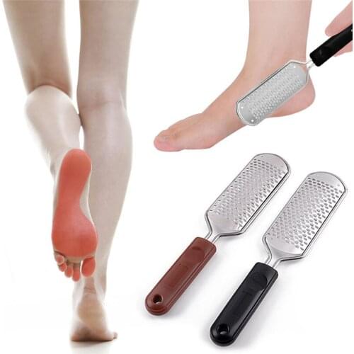 Stainless Foot File Callus Dead Skin Remover Rasp Scraper Cracked Exfoliating Scrub Practical Pedicure Mesh Tools