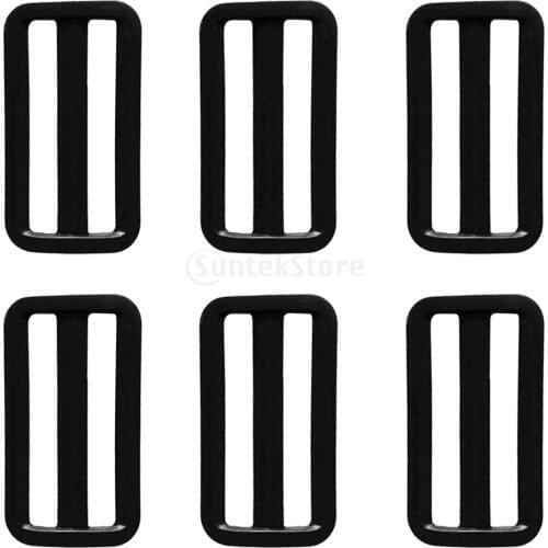6PCS Scuba Diving Dive Plastic Weight Belt Slide Keeper Standard 2" Webbing Retainer Stopper Water Sports Accessories