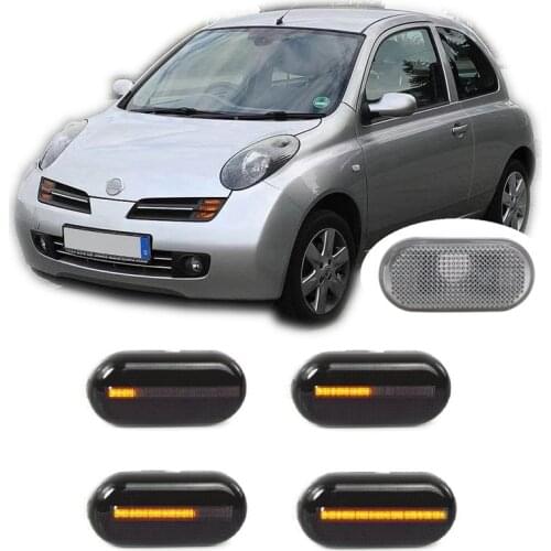 Suitable for NIssan Micra III C+C K12 2002 - 2010 Dynamic LED Indicator Side Marker Signal Light