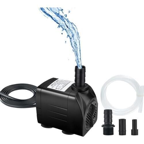 150W Submersible Aquariums Pump Durable Outdoor Fountain Pump for Statuary, Hydroponics, Water Feature Hydroponics