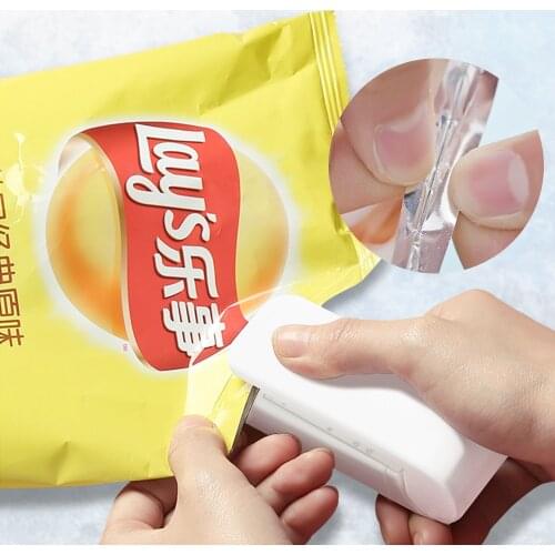 Heat Sealing Machine Sealer Mini Portable Electric Eco-Friendly Plastic Poly Bag Sealer Kitchen Accessories NEW Hot Selling
