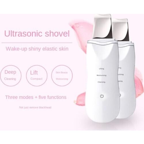 Ultrasonic Skin Scrubber Deep Face Cleaning Machine Peeling Shovel Facial Pore Cleaner Face Skin Scrubber Lift Machine