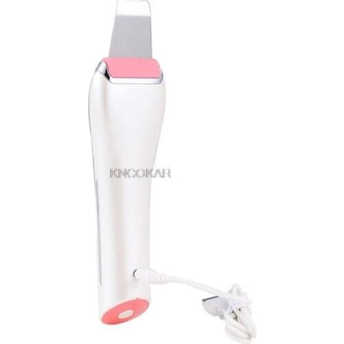 Ultrasonic electric facial cleansing devices Blackhead Remover Face Spatula Facial Exfoliators Pores Cleanser Skin Scrubber