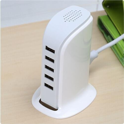 Universal 5 Port Multi USB Charger HUB USB Charging Station Dock For Mobile Phone Desktop Wall Home Chargers EU US Plug