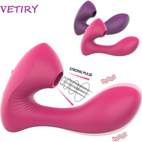VETIRY Vagina Sucking Vibrator 10 Speeds Vibrating Sucker Oral Sex Clitoris Stimulator Erotic Sex Toy for Women Dildo Vibrator