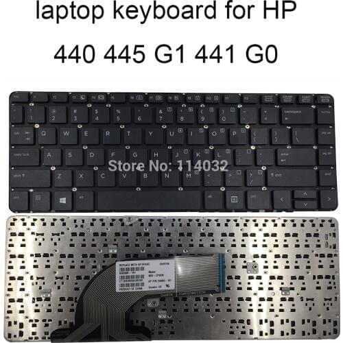 Laptop Replacement keyboards for HP Probook 440 445 G1 G2 430 G2 US English enter layout black no frame keyboard Screws 639396