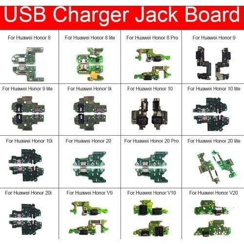 Charger USB Jack Board For Huawei Honor 8 V9 9 9I 10 V10 10i 20S 20i V20 20 lite pro Charging Port Module Usb Connector Board