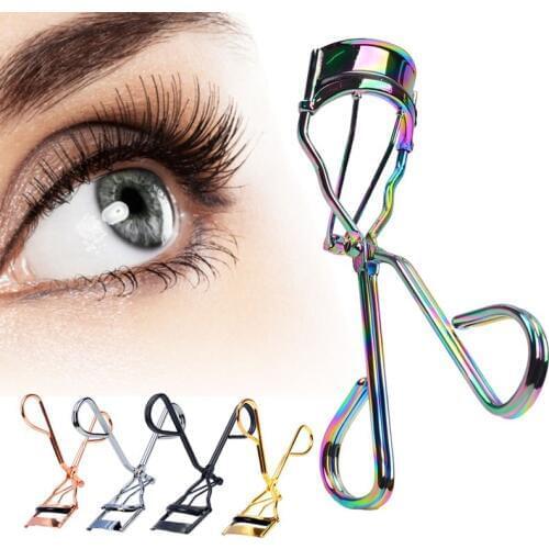 1 Piece Protable Colorful Eyelashes Curler Tweezer Curling Eye Lashes Clip Cosmetic Beauty Makeup Tool