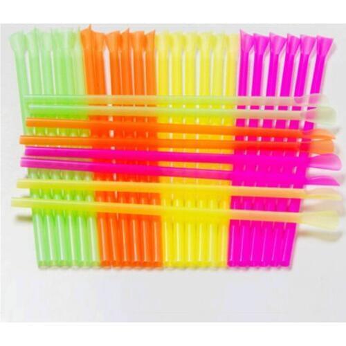 100Pcs Jumbo Spoon Straws Drinking straw Bar Pub Slush Puppies Straw