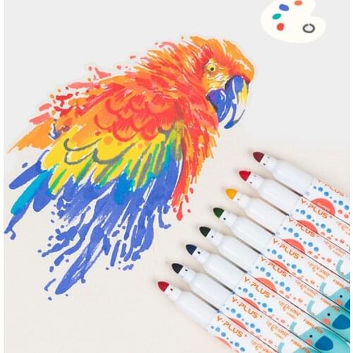 12/24 Colores Children Washable Art Markers Pen Drawing Set Water Soluble Color Fiber Pens Stationery Supplies Gift For Kids
