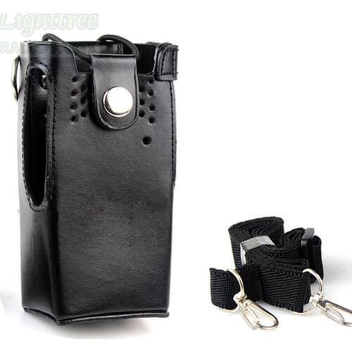 2X Leather Holster Casing With Shoulder Strap For PRO5150 GP340 GP328 CP1300