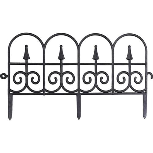 5pcs/set Fence Miniature Small Plastic Fencing DIY Fairy Garden Micro Dollhouse Gates Decor Ornament Garden Fence Decoration