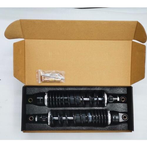 2pcs 320MM 330MM 340MM 350MM 360MM 370MM 380MM 390MM 400MM Motorcycle rear shock absorber for KH125 100 RS100 RS125 XL500S black