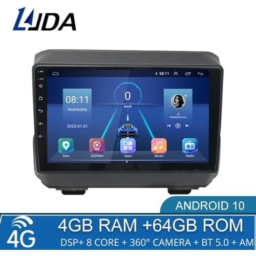 Car Radio For Jeep Wrangler 4 JL 2018 2019 Android Radio Auto Stereo Car GPS Navigation Head Unit Car Multimedia Player No DVD