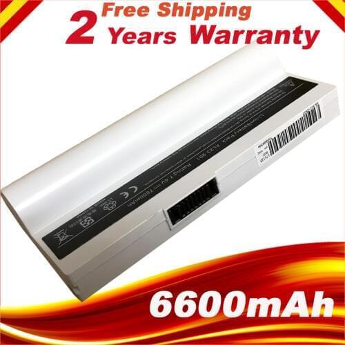 White Battery for Asus Eee PC 901 901HD 1000 1000H 1000HD AL22-901 AL23-901 AP23-901