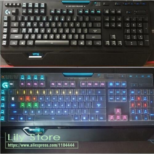 For Logitech G910 Wired Game mechanical keyboard Protector Bright Backlight Button Dust Cover Bump Keboard skin
