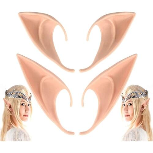 Elf Ears Fairy Soft Pointed Latex Cosplay Dress Up Decoration Costume Accessories for Party