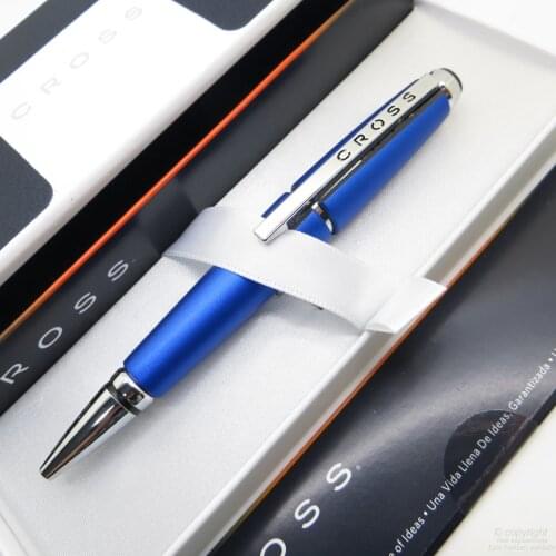 Cross AT0555-3 Edge Roller Blue Chrome | Cross Pen | İsme Special Pen