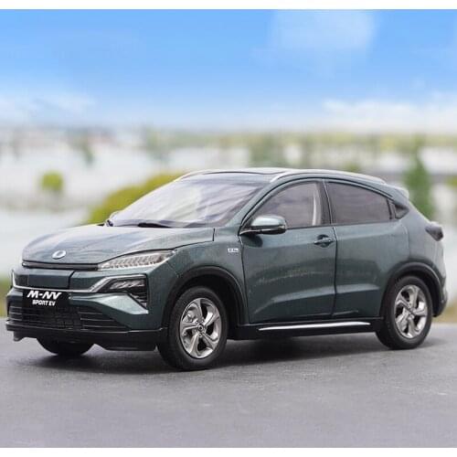Diecast 1:18 Dongfeng Honda M-NV Off-road Vehicle Pure Electric SUV Alloy Simulation Car Model Collection Souvenir Ornaments Toy