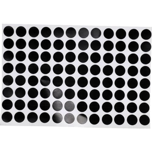 Magicdeal 96pcs/Sheet Round Black Spot Stickers Table Spots Billiard Table Accessory 1.2cm
