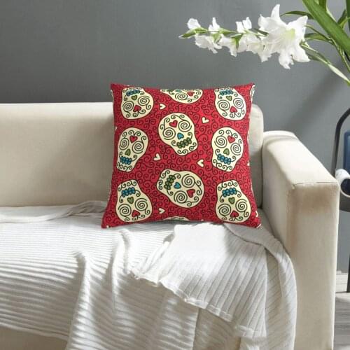 Mexican Skull pillowcase printed cushion cover sofa waist pillow pillow cover