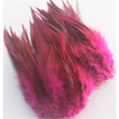 High quality 50pcs rose beautiful 10-15cm/4-6inches natural pheasant neck feathers DIY clothing hat decoration