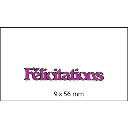 New French Congratulations Metal Cutting Dies Stencils Letters 2019 for DIY Scrapbooking Decorative Embossing Paper Card Crafts