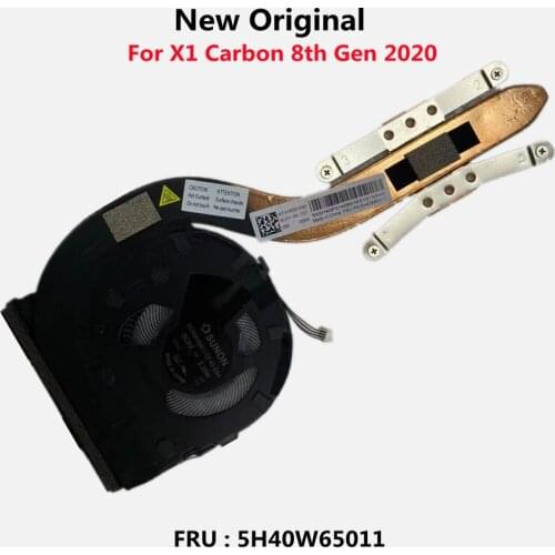 New Original CPU Cooler Cooling Fan Heatsink For Lenovo ThinkPad X1 Carbon 8th Gen 2020 X1C Laptop FRU：5H40W65011 5H40W65012