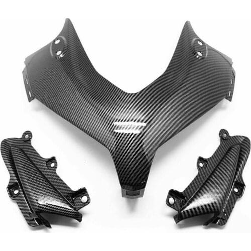 Carbon Fiber Pattern Front Upper Nose Headlight Side Fairing for Honda Cbr500r 2013-2015
