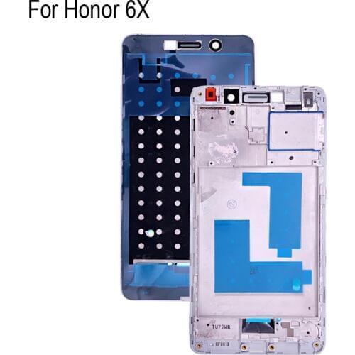 Original LCD Holder Screen Front Frame For Huawei Honor 6X 6 X Housing Case Middle Frame No Power Volume Buttons Honor6X Parts
