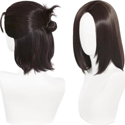 High Quality The Final Season Anime Attack on Titan Eren Jaeger Cosplay Wig Brown Heat Resistant Synthetic Hair Wigs + Wig Cap