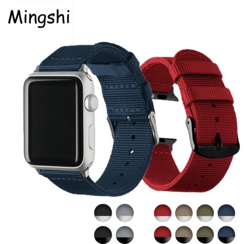 Lightweight Breathable waterproof Nylon strap For Apple Watch band 44mm 40mm 38mm 42mm Bracelet for iWatch Series 6 SE 5 4 3